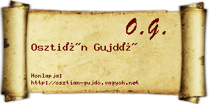 Osztián Gujdó névjegykártya